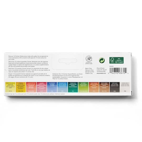 Winsor & Newton® Cotman Watercolours™ Customizable Travel Tin
